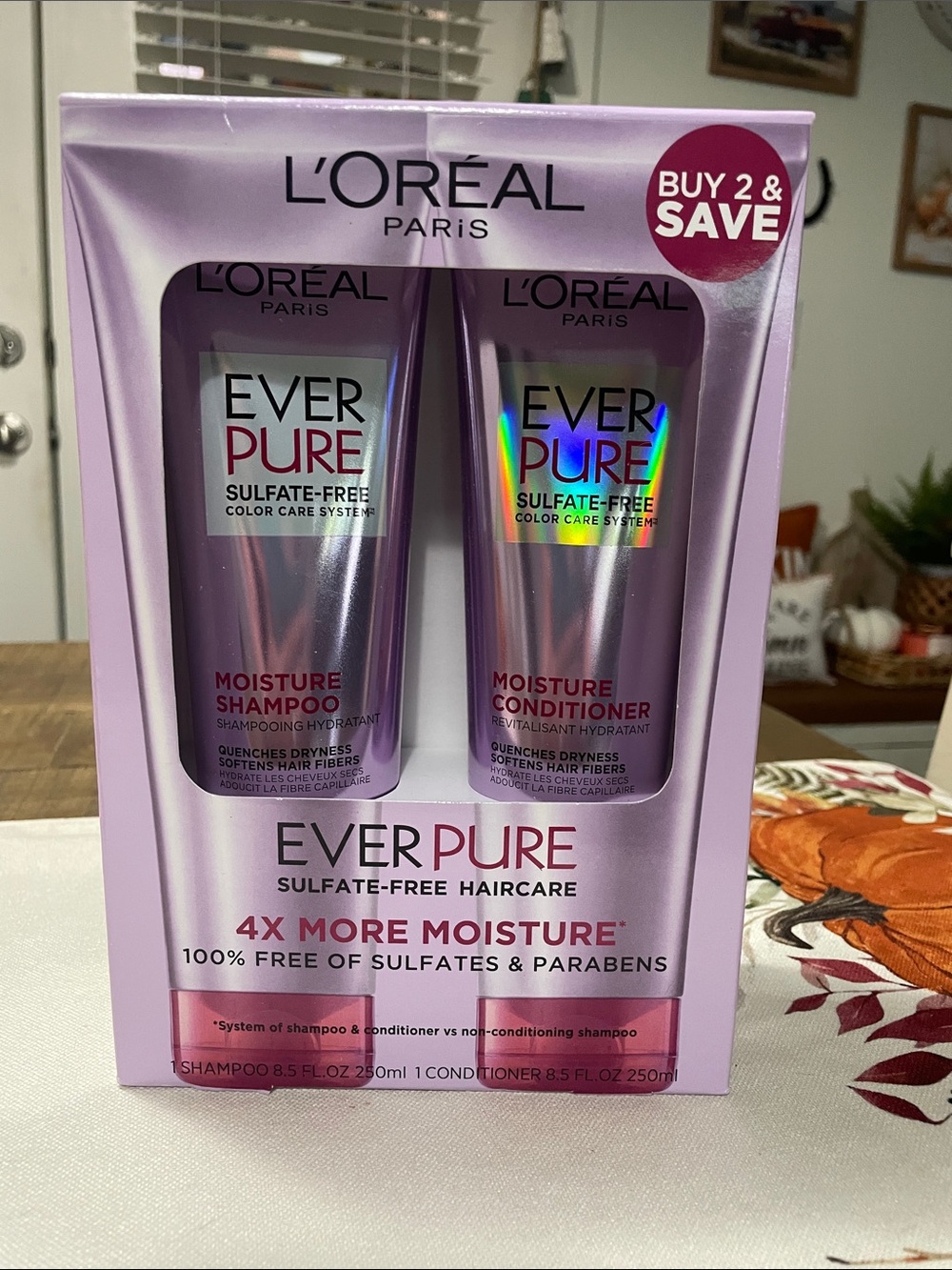 L'Oréal EverPure Moisture Shampoo & Conditioner Duo - Lavender